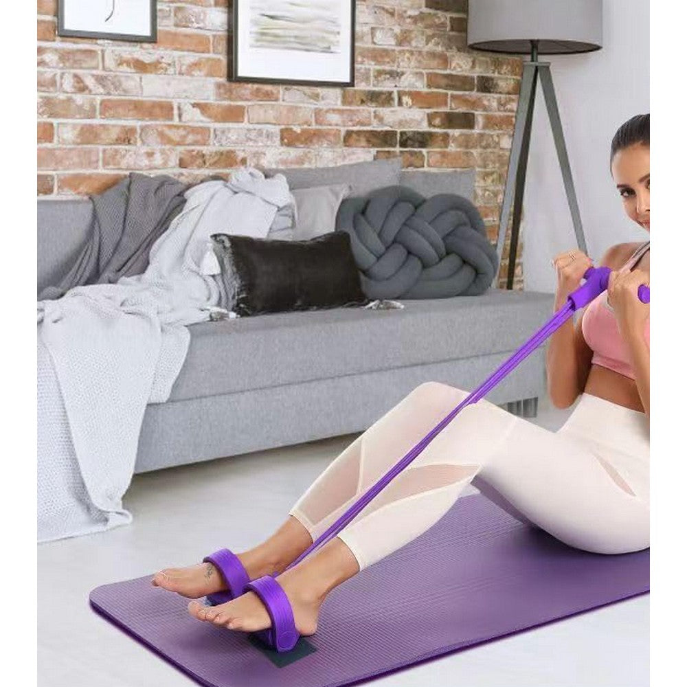 Resistance Bands Set with Pedal Resistance Band and Pilates Ring for Pilates -Black