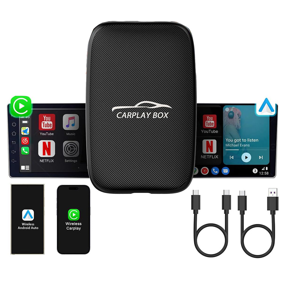 Wireless Carplay Box  Plug and Play Android Auto Adapter Converter