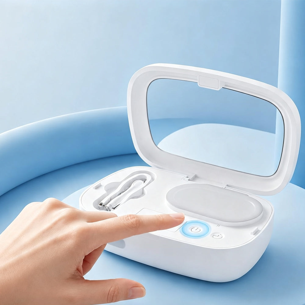 Ultrasonic Contact Lens Cleaner - White
