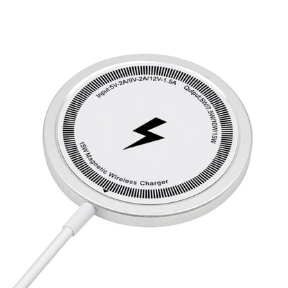 15W Fast Charger for iPhone 16 15 14 13 12 Series Wireless Charger for Wireless Charging Smart Phones White