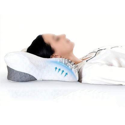 Neck Pillows with Memory Foam Contour Ergonomic Support Pillow for Sleeping