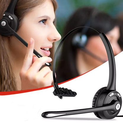 Bluetooth Headset with Microphone Wireless Trucker Business Headphone