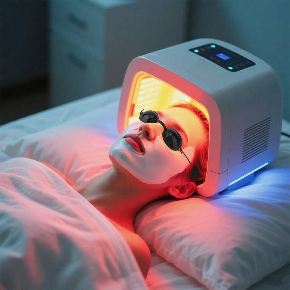 2Pcs Red Light Therapy Goggles Eye Protection for Tanning & Sunbathing