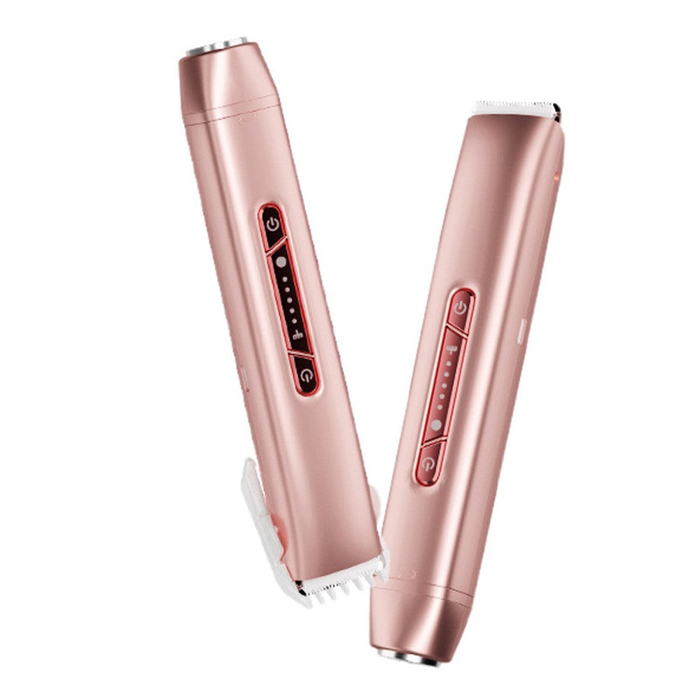 2 in 1 Women Electric Shaver Dual Head Trimmer for Bikini Underarm Leg Arm Face