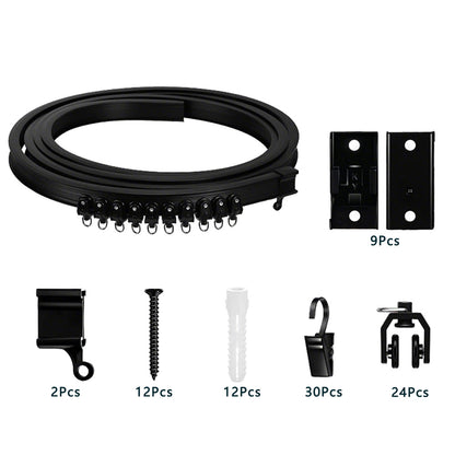 Flexible Bendable Ceiling Curtain Track Mount System 3M for Room Divider Shower RV