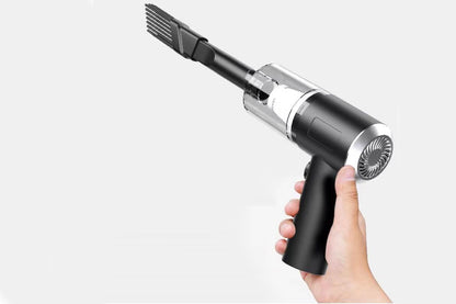 Handheld Car Vacuum Cleaner Rechargeable with Brushless Motor for Home Office Pet -Black + Silver