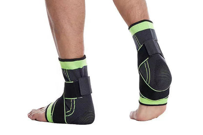 Sports Ankle Brace Support Compression Sleeve for Foot Stabilization-Black