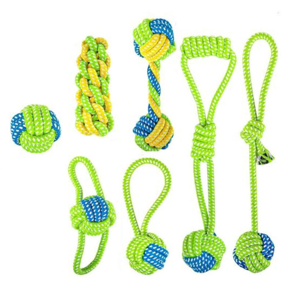 7Pcs Dog Rope Chew Toys ¨C Durable Knot Balls for Puppies Training and Teething