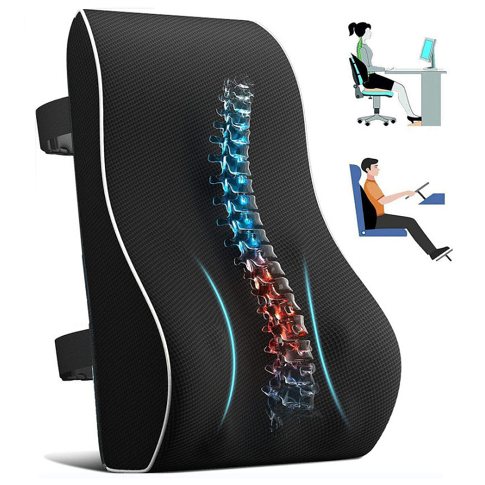 Memory Foam Cushion with Breathable Mesh Cover for Chair and Car