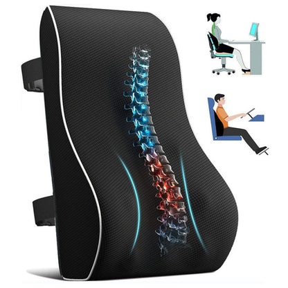 Memory Foam Cushion with Breathable Mesh Cover for Chair and Car