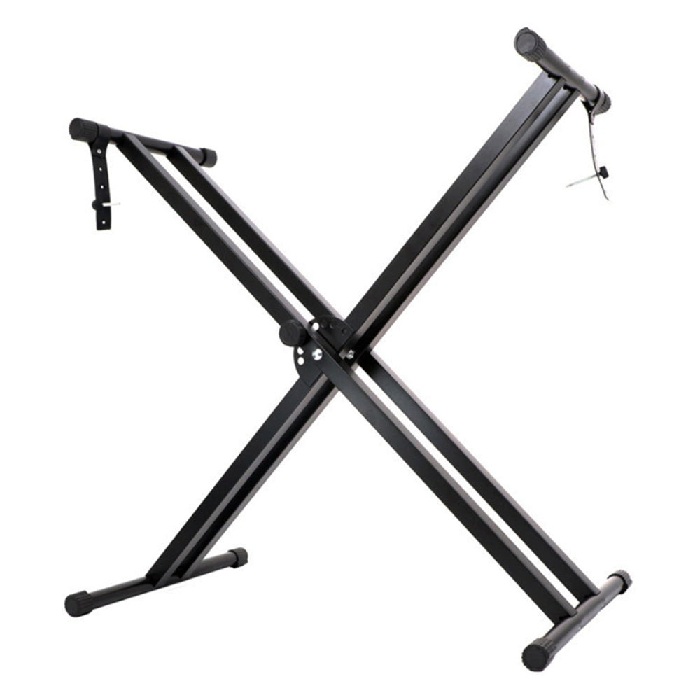 Folding Double Braced X Piano Keyboard Stand Adjustable Height Piano Stand