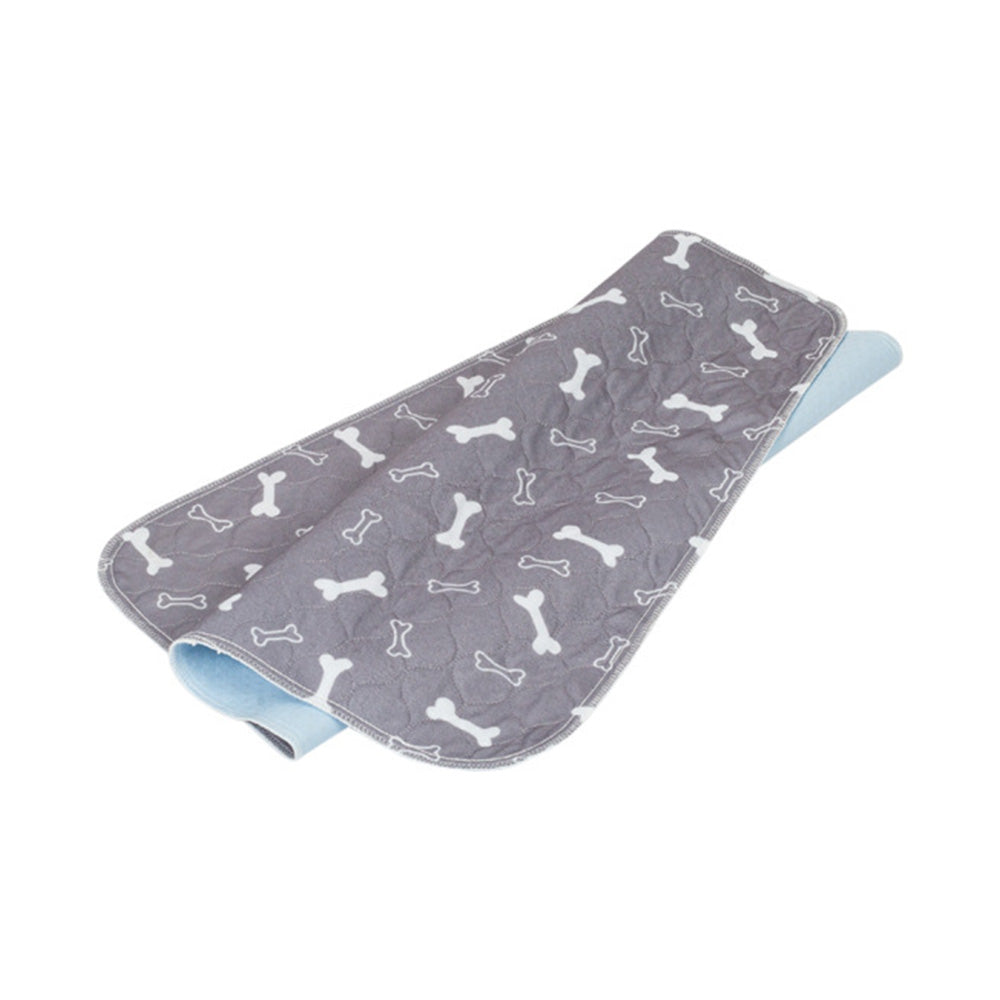 Washable Waterproof Reusable Dog Pee Pads Quick Absorbent Puppy Training Mat-Grey