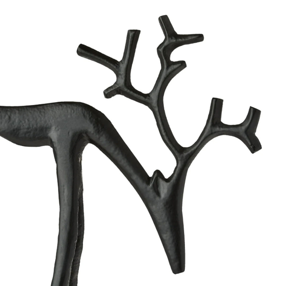 Christmas Reindeer Figurines Centerpieces Decor for Coffee Table Fireplace Small