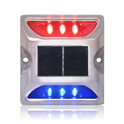 4 Piece Solar Deck Lights for Roadway Driveway - Mixed Color