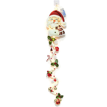 Glowing Christmas Door Hanger DIY Christmas Door Decor For Adults - Santa