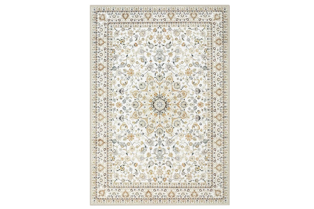 Vintage Boho Rug Non-Slip Floor Carpet - White