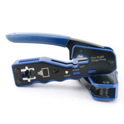 RJ45 Crimp Tool Pass Thru Ethernet Crimper for Cat5e Cat6 Cat6a 8P