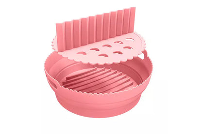 Air Fryer Silicone Liners For reusable Baking Tray Oven Accessories-Pink