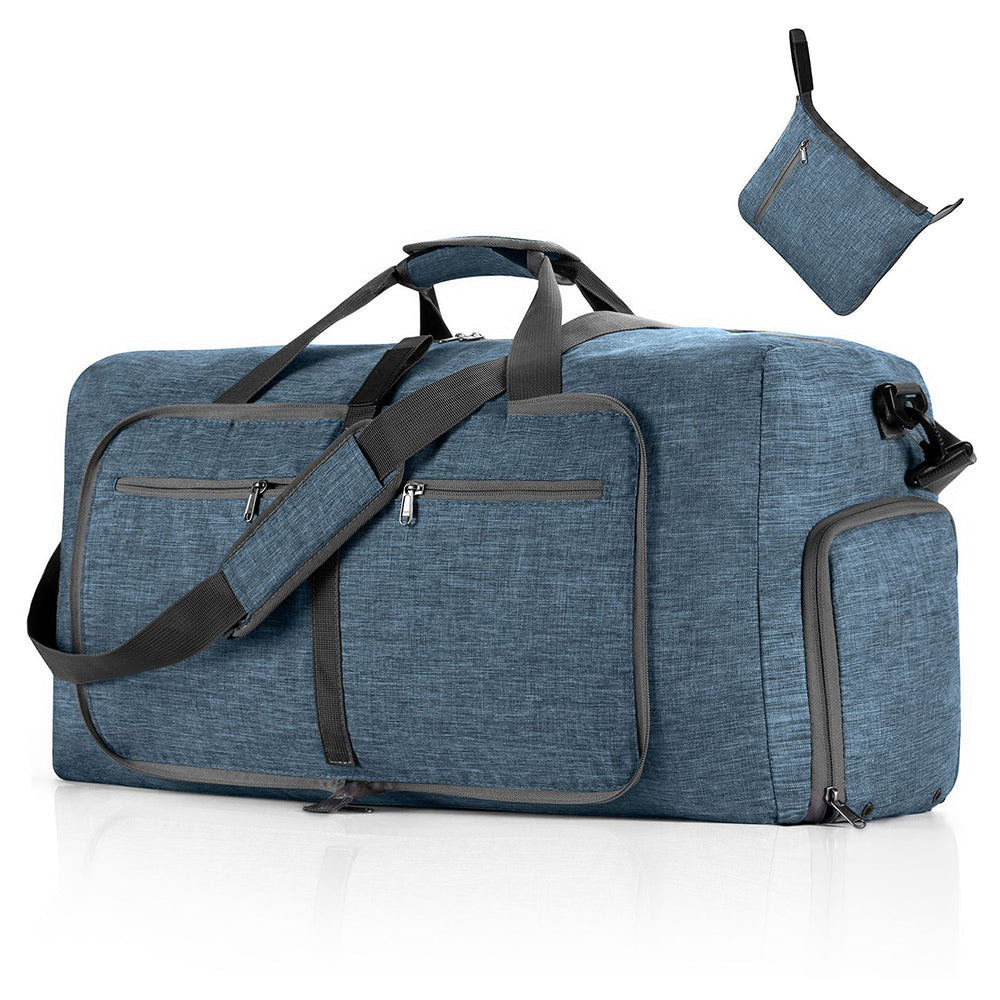 Travel Duffle Bag for Men Foldable Travel Duffel Bag -Blue