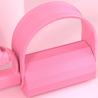 8 Tube Detachable Adjustable Pedal Resistance Band with Handle for Full Body Shaping-Pink