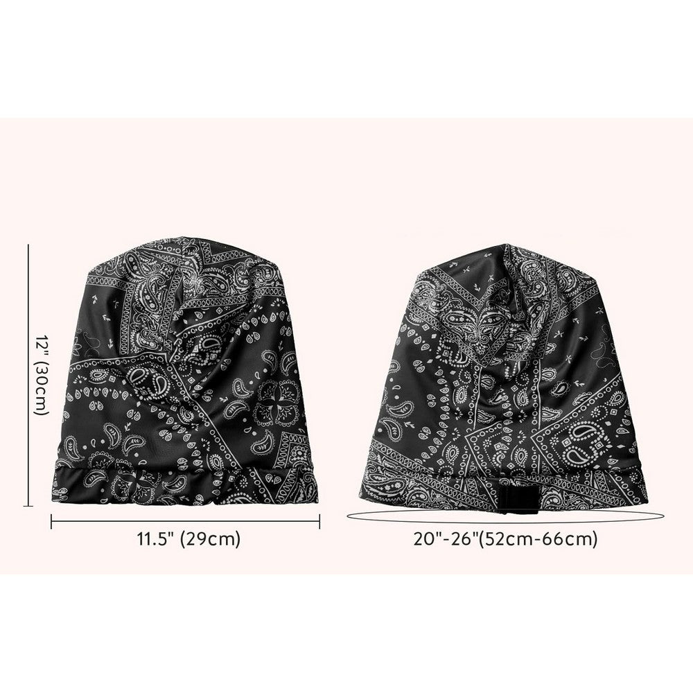 Hair Bonnet for Sleeping Women with Adjustable Strap for Curly Short Long Hair