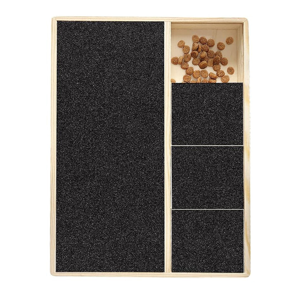 Wooden Dog Nail Scratch Board Interactive Nail File Pad for Dogs Indoor & Outdoor