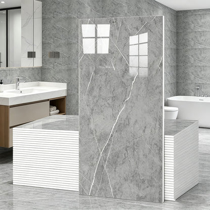 10Pcs Self Adhesive PVC Wall Tiles- Grey