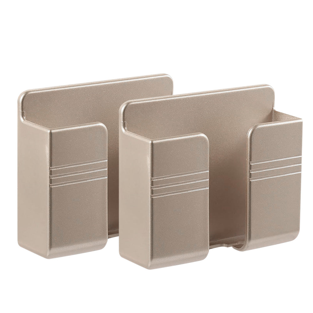 2 Pack Wall Mount Phone Holder with Peel and Stick -Gold