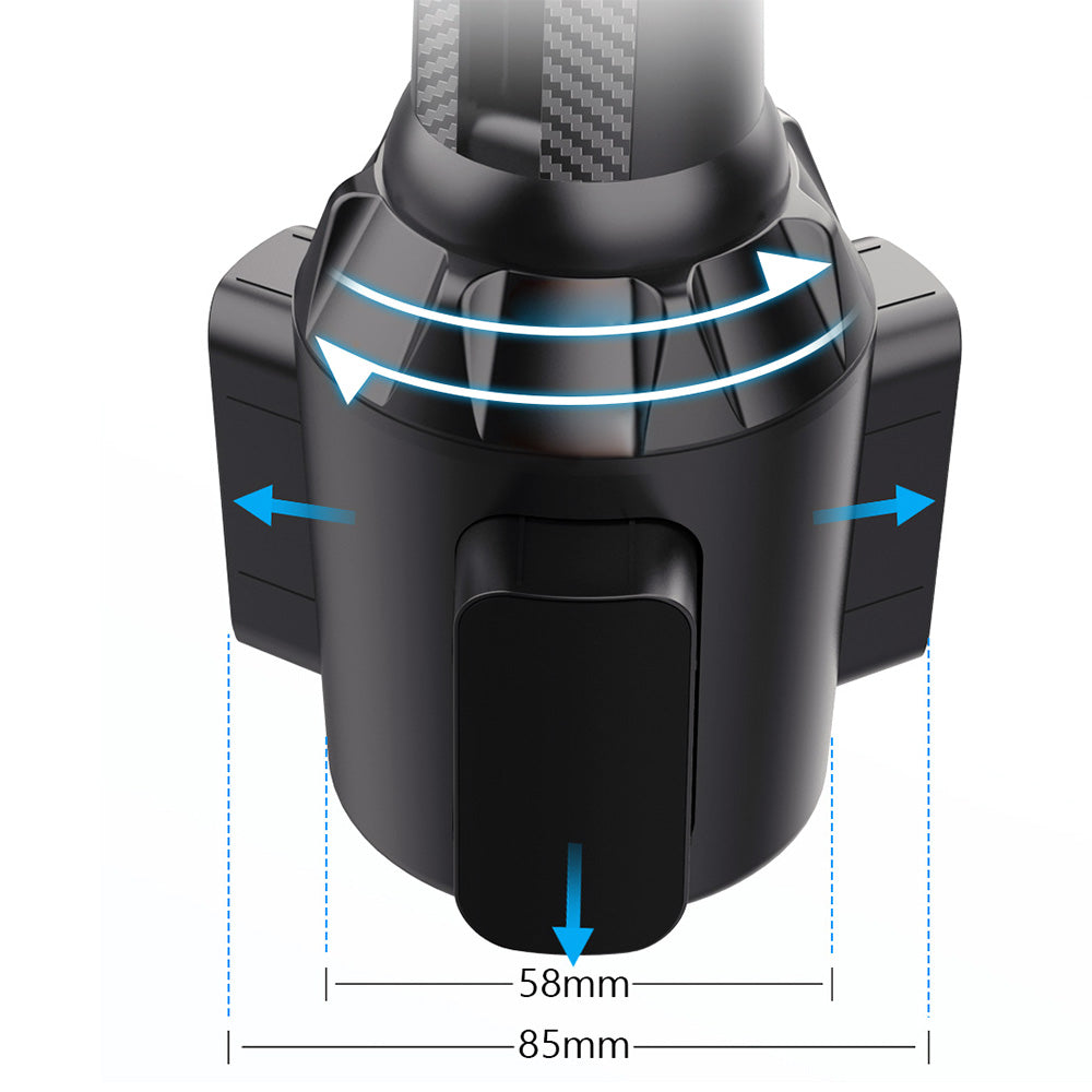 Universal Cup Phone Mount for Car with Long and Adjustable Neck