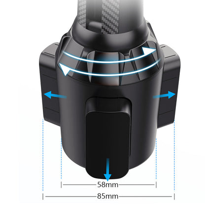 Universal Cup Phone Mount for Car with Long and Adjustable Neck