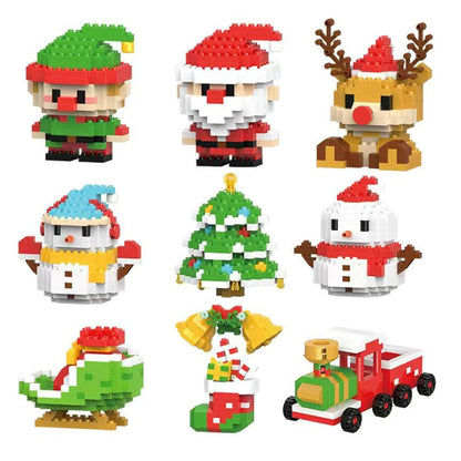Christmas Tree Ornaments Building Block Set Santa & Nutcracker Xmas Decorations Style 2
