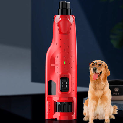 6-Speed Electric Nail Grinder Pet Dog Nail Trimmers File with 2 LED Lights