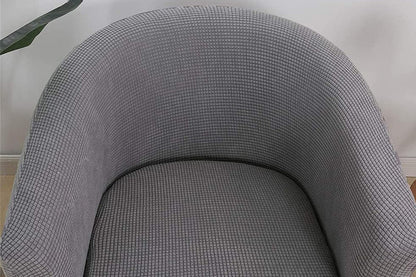 Club Chair Slipcover Stretch Barrel Chair Cover Tub Chair Slipcover -Light Grey