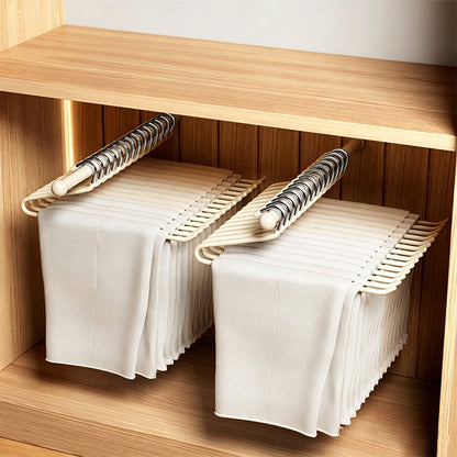 10 Pack Open Pant HangersCream