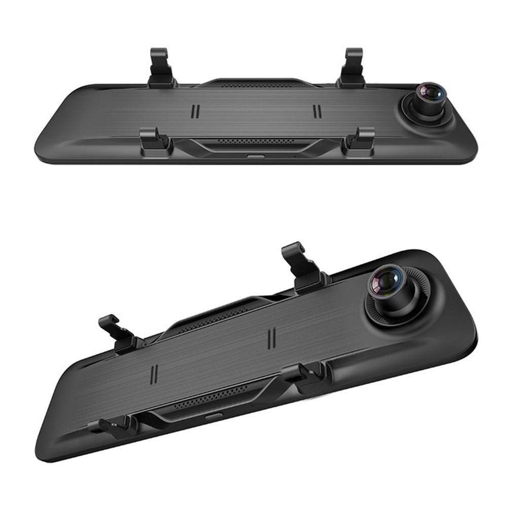 12 inch 4K Streaming Rearview Mirror Dash Cam with Dual Lens & Night Vision