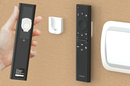 4PCS  Remote Control Wall Mount Holder Remote Control Organizers -White