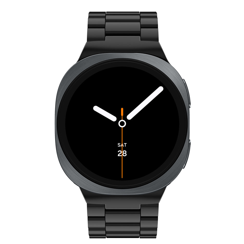 Metal Replacement Watch Band for Samsung Galaxy Watch 8 40 44 46mm-Black