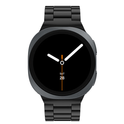 Metal Replacement Watch Band for Samsung Galaxy Watch 8 40 44 46mm-Black