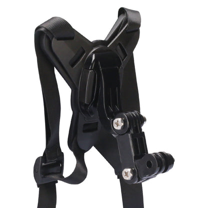 Motorcycle Helmet Chin Mount for Action Camera Quick Release Shockproof-Black
