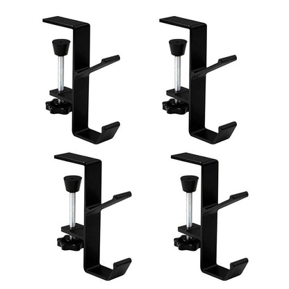 4 PCS Adjustable Desk Hook Aluminum Alloy Table Hanger for Office and Home Use