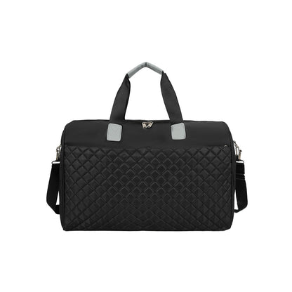 Women Large Travel Duffle Bag Carry-on Overnight Bag Weekend Travel Tote Bag Yoga Gym Bag Black