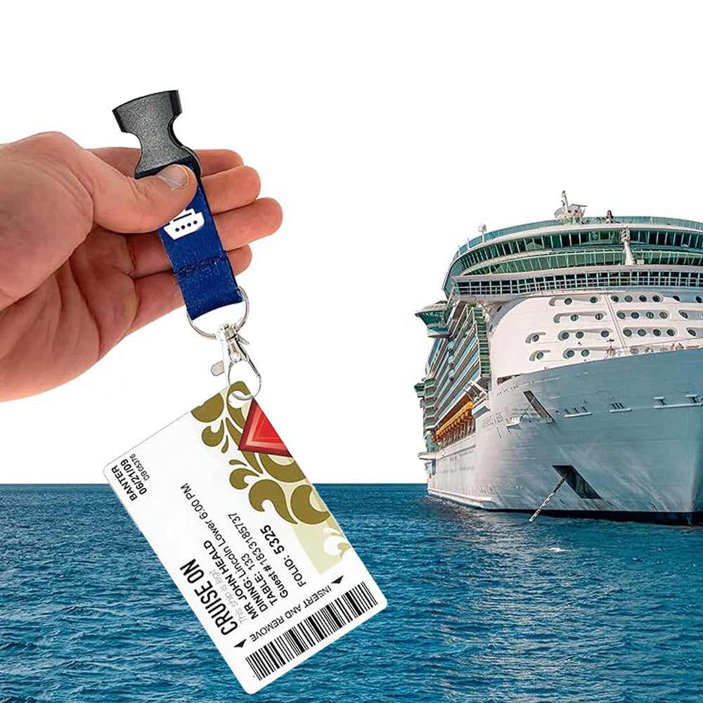 4PCS Cruise Lanyards with Retractable Badge & Waterproof ID Holder