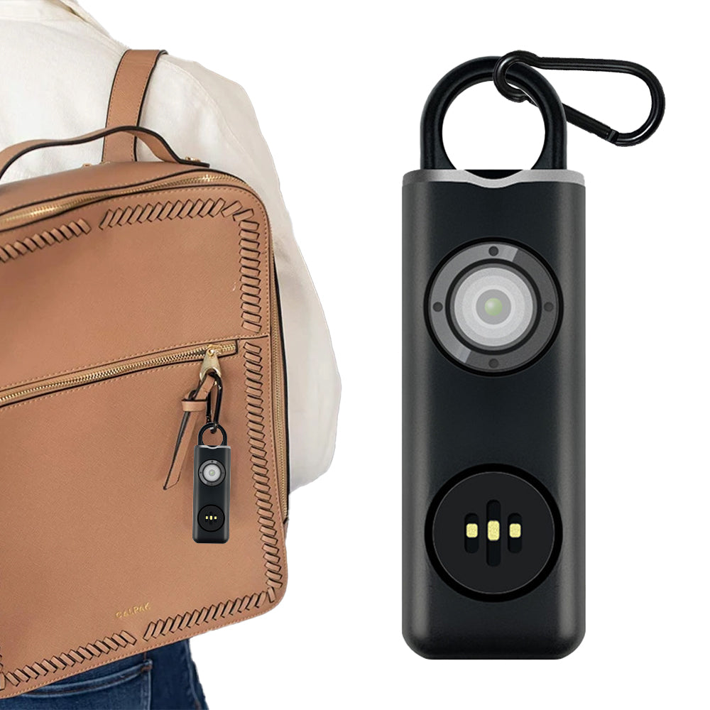 Personal Alarm for Self Defense Keychain - Black