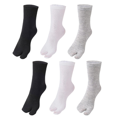 3Pairs of Flip Flop Socks Sandal Split Toe Socks for Men Women