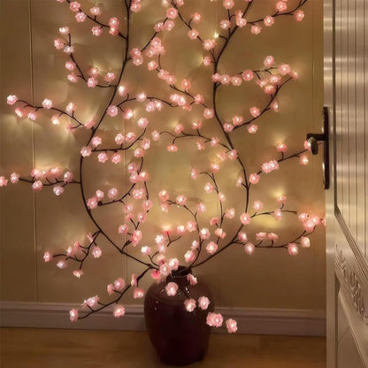 Flexible Cherry Blossom Tree Vine Light 8 Modes USB String Light