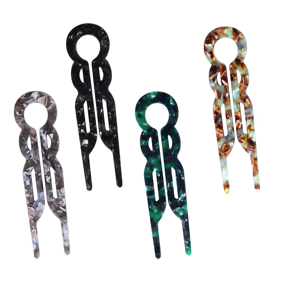 4PCS Acetate Hair Pins for Women Elegant Hair Accessories