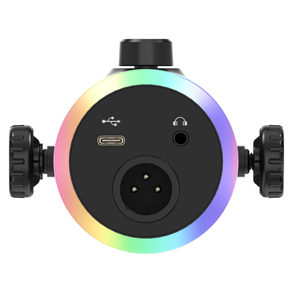 RGB Dynamic Gaming Microphone XLR/USB Interface for PC Streaming Podcast Recording Style 3