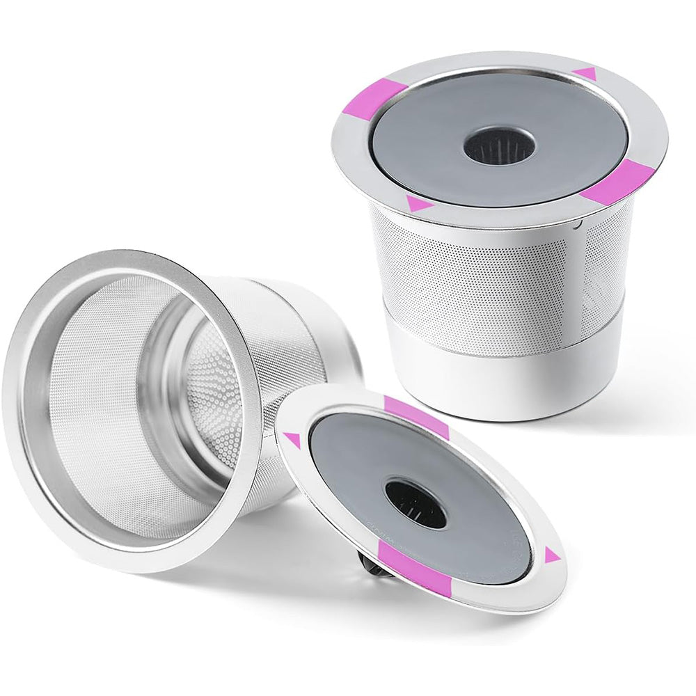 2 PCS Stainless Steel Coffee Filter Pods Compatible With Keurig 1.0 2.0 Reusable K Cups