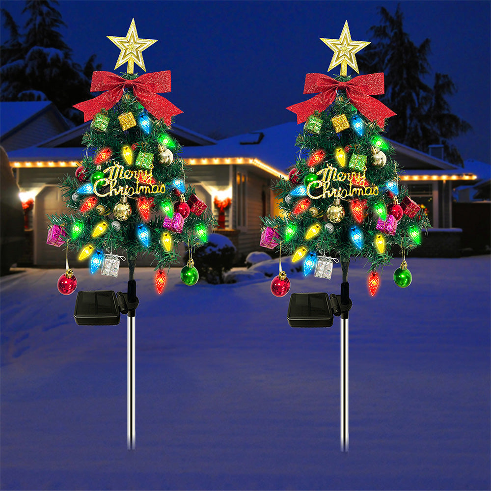 Christmas Tree Outdoor Solar Lights ¨C Waterproof Yard Garden & Lawn Decoration Style 1