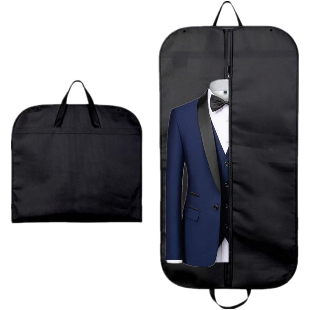 2 Pack Suit Garment Bag Travel Clothes Cover Dustproof Protector Storage for Hangers